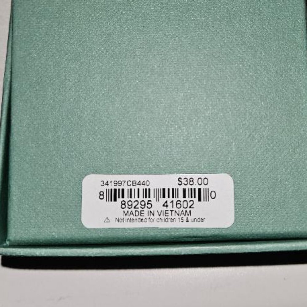 NWT Robert Lee Morris faux turquoise silver earrings. Pretty! - Picture 3 of 4